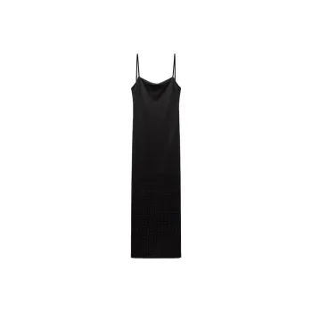 ZARA Slip Dresses Women's Black
