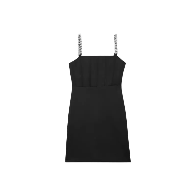 GUESS Bustier Construction Mini Dress Slip Dresses Women's Black-0