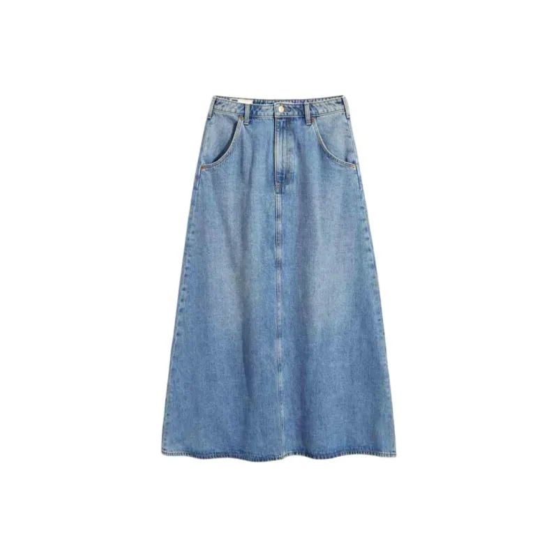 GAP Denim Long Skirt Women's Medium Indigo-0