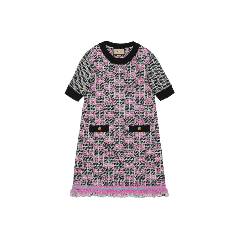 GUCCI FW23 Short Sleeved Dresses Women's Multicolor-0