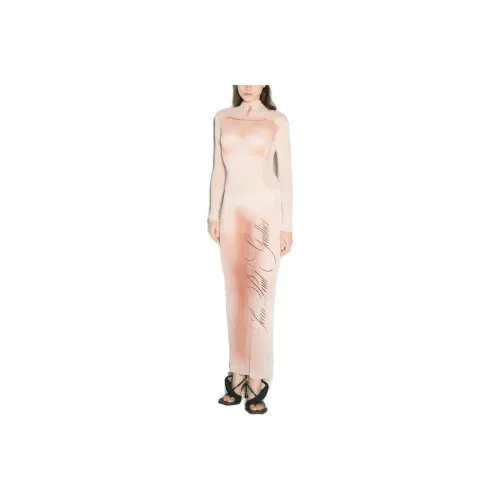 Jean Paul Gaultier Le Classique Turtleneck Mesh Long Dress