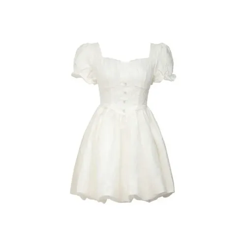 Local Gal Short Sleeved Dresses Women's White