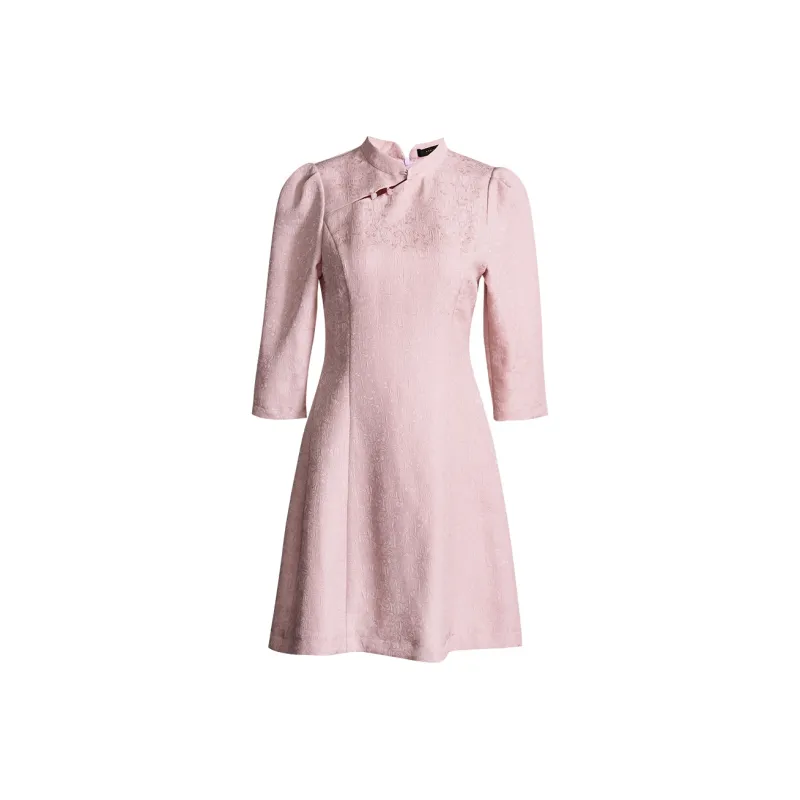 ROEYSHOUSE Long Sleeved Dresses Women's Pink-0