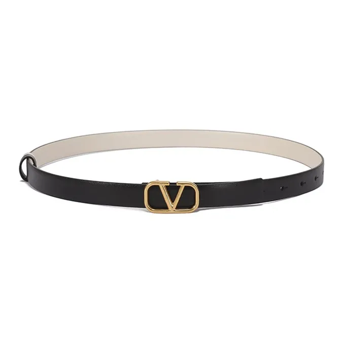 Valentino Cow Leather Belts Women's 2cm-2