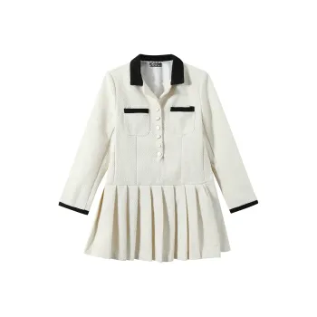 Adeworn Long Sleeved Dress Women's Milk White
