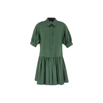 MaxMara Studio Short Sleeved Dress Women's Green