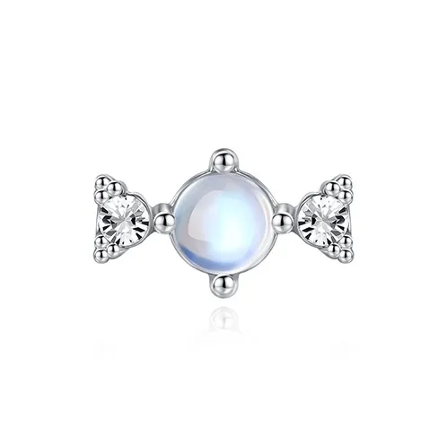 Asia Star Titanium Steel Stud Earrings Women's-8