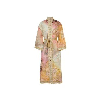 Zimmermann Tallow Midi Shirt Dress