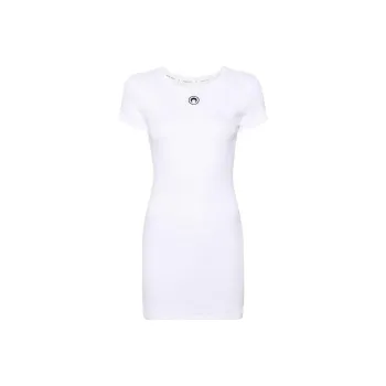 Marine Serre Rib T Shirt Dress