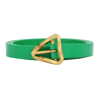 Bottega Veneta Leather Belts Women's Green Width 1.5cm