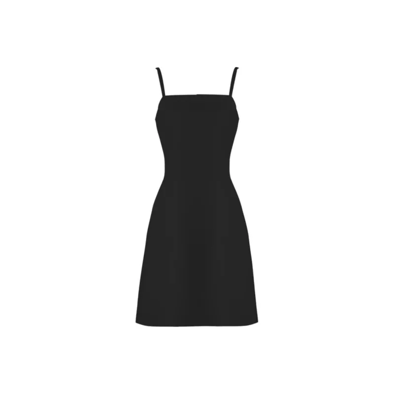DPLAY Slip Dress Women's Classic Black-0