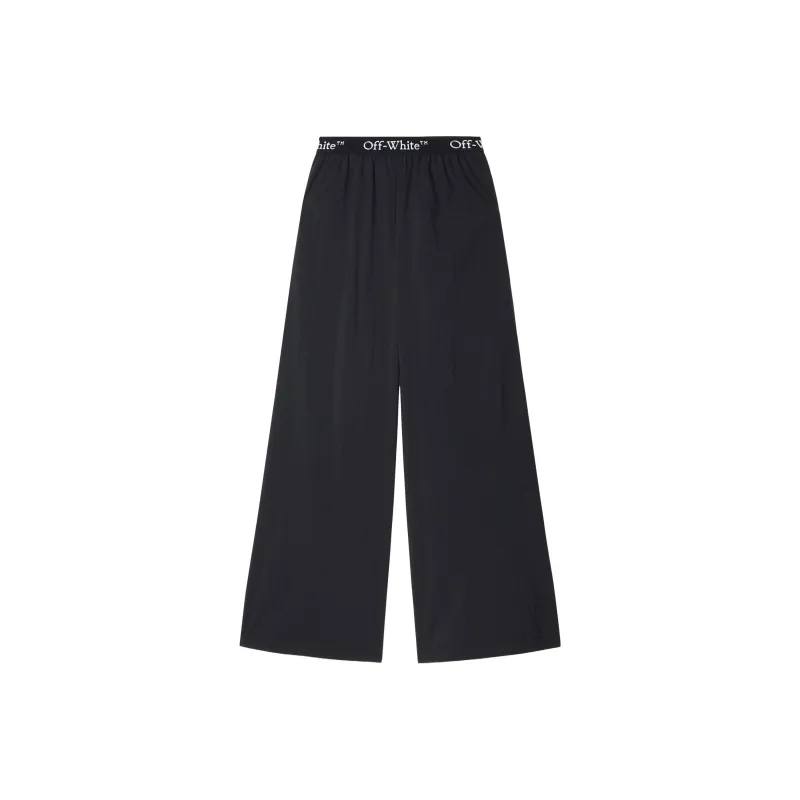 OFF WHITE Logo Band Nylon Pants 'Black'-0
