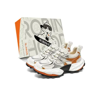 ROBINHOOD Slip Resistant, Abrasion Resistant, Coverage, Balance, And Cushioning Low Top Chunky Sneakers Men's