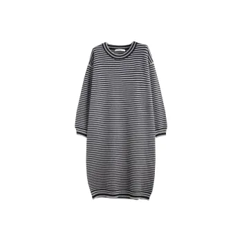 Tonlion Long Sleeved Dresses Women's Blackish