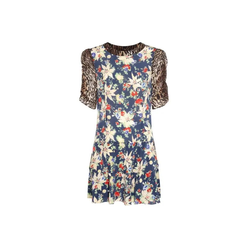 Rixo Floral Printed Ruffled Mini Dress-0