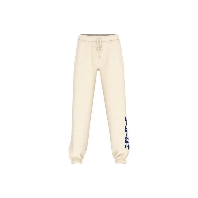 Victoria's Secret PINK Ivy Fleece Campus Sweatpants/WSPR Knitted Sports Pants Women's White Shell Pink Ice Rink-0