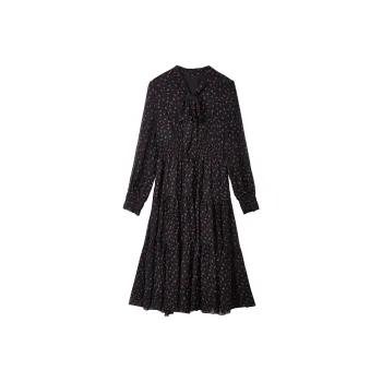 Yu Qianwen Long Sleeved Dresses Women's Rose Dreamland