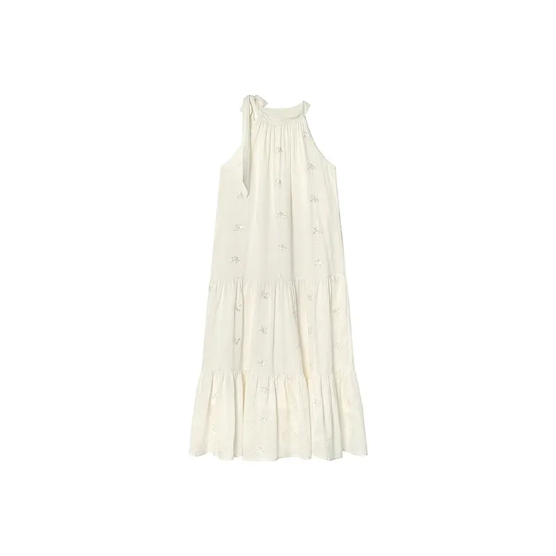 JOSR Sleeveless Dress Women's White-0