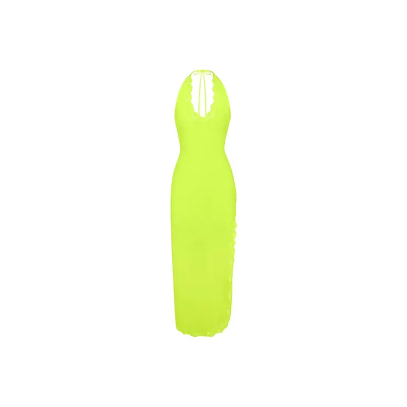 Skims Sleeveless Dresses Women's Neon Green-0