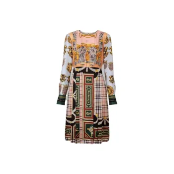 Burberry SS23 Long Sleeved Dress Women's Multicolor