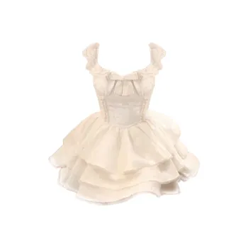 Peaches Peaches Short Sleeved Dress Women's Apricot