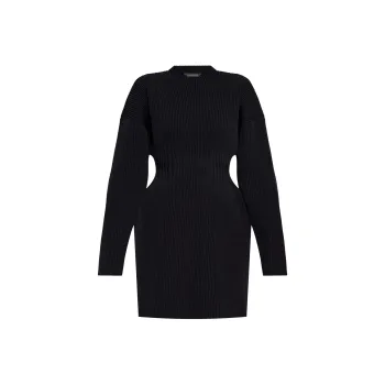 Balenciaga Hourglass Striped Dress