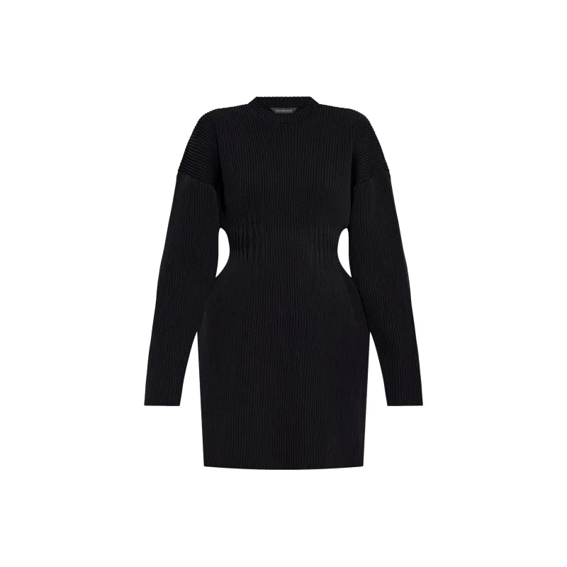 Balenciaga Hourglass Striped Dress-0