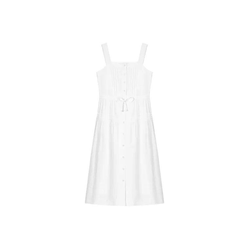 Teenie Weenie Short Sleeved Dress Women's White-0