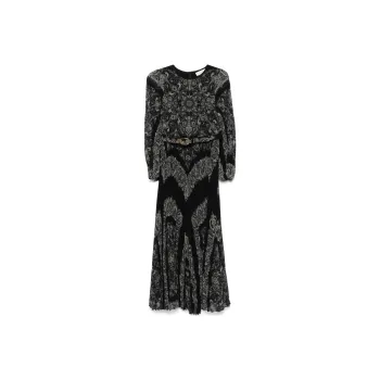 Zimmermann Sunray Long Sleeve Midi Dress