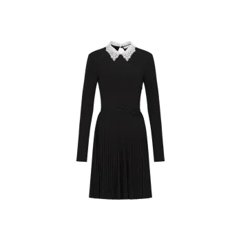 DIOR Long Sleeved Dresses Women's Black