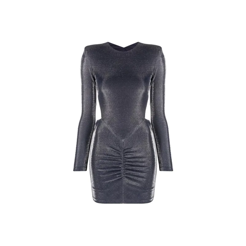 Rotate Long-Sleeved Dresses Women's Blue-0