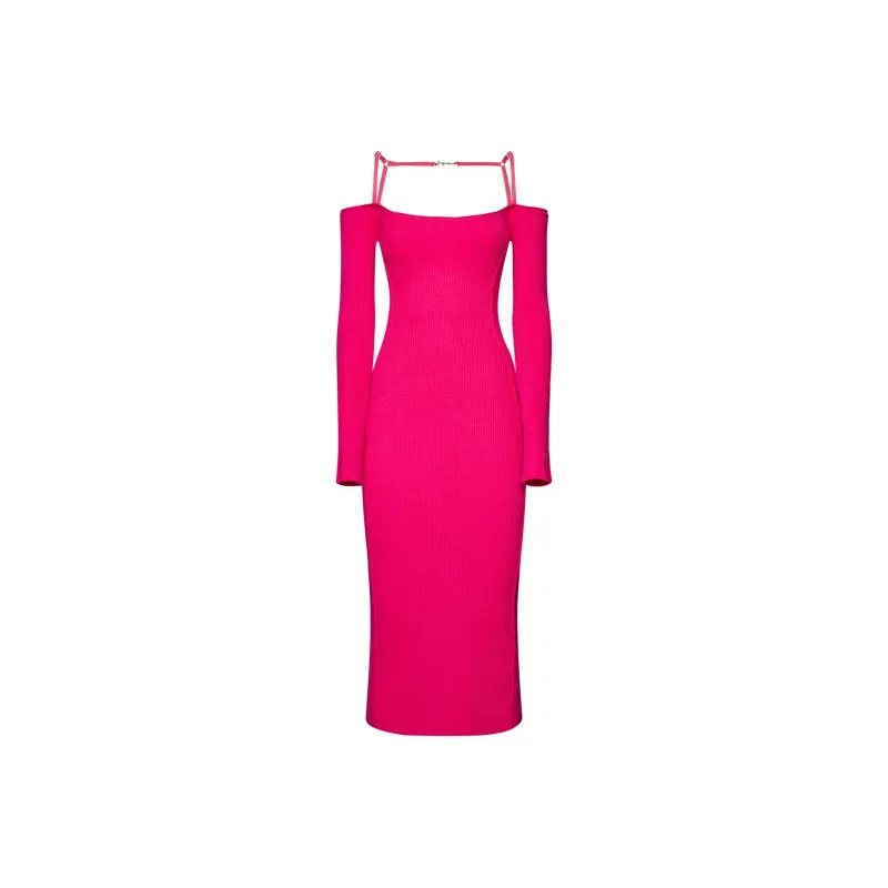 Jacquemus Long-Sleeved Dresses Women's Pink-0