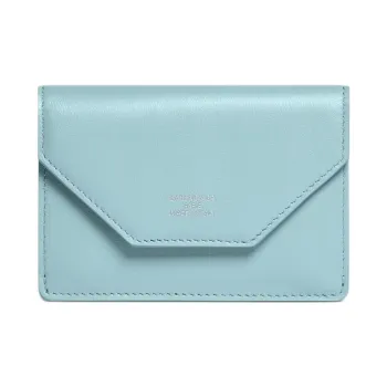 Balenciaga Calfskin Wallet Mini Women's Light Blue
