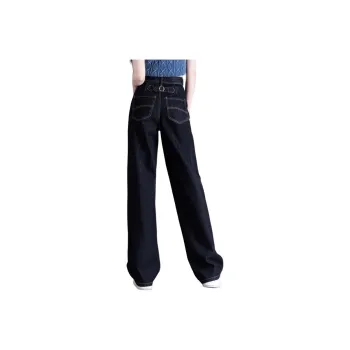 You Cow Me Pants Jeans Women's Black Blue