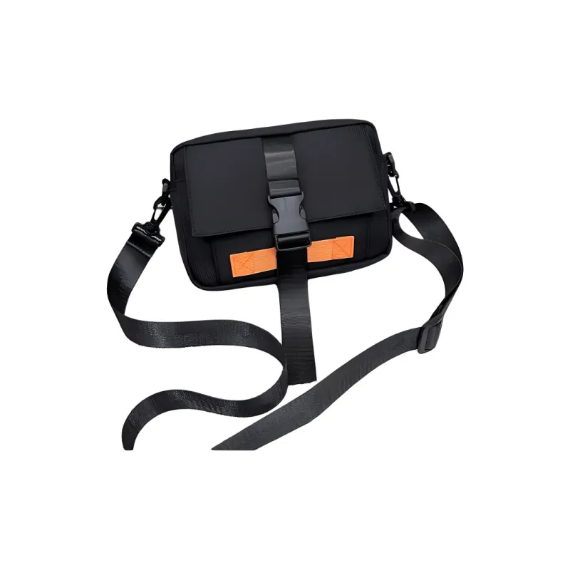 Tong Tong Rabbit Nylon Shoulder Bag Unisex Black/White/Khaki-2