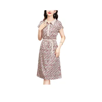Yi Mengyuan Silk Short Sleeved Dress Women's