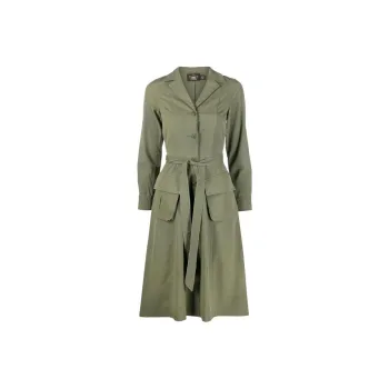 Polo Ralph Lauren Long Sleeved Dress Women's Olive Green