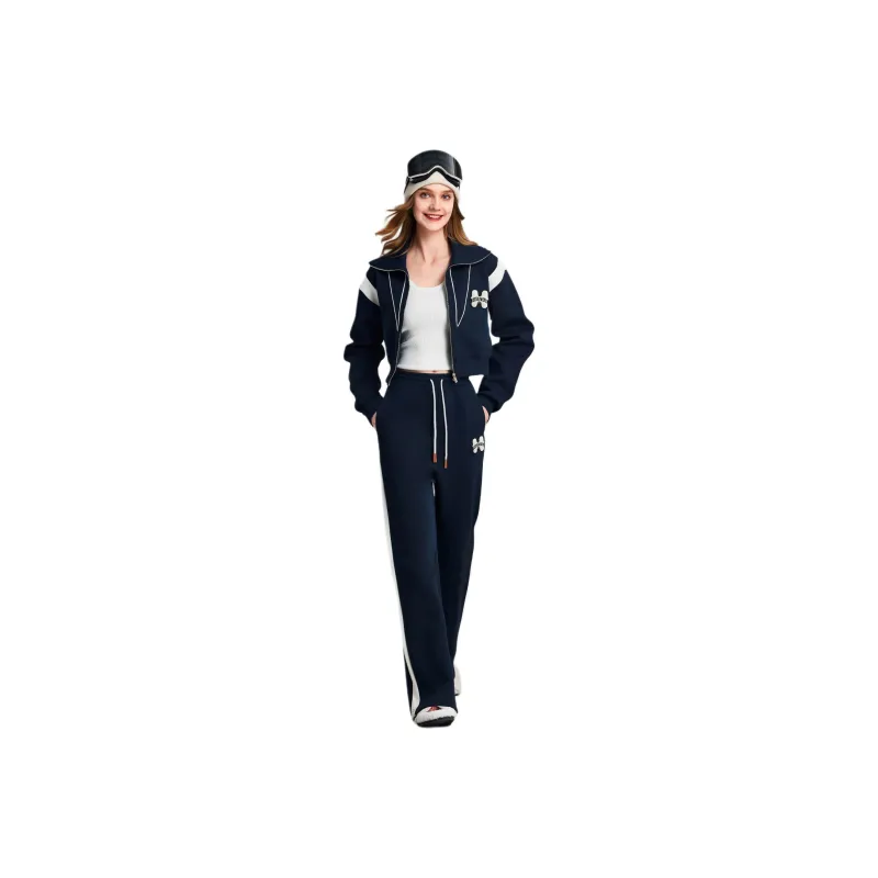HAVVA Casual Suit Women's Navy Blue-0