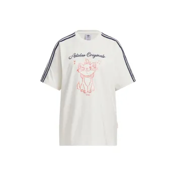 Adidas Originals x Disney Drop Shoulder Sleeve T Shirt Women's White