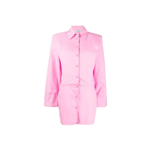 The Attico Margot Buttoned Long Sleeved Shirt Dress
