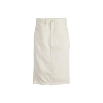 Levi's Denim Long Skirts Women's White