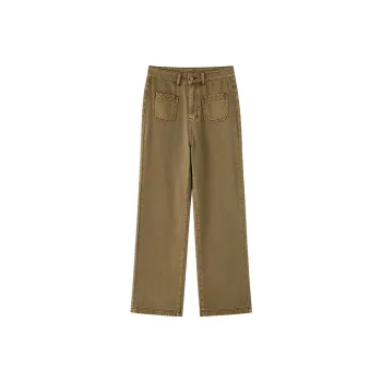 Luqingyi Jeans Women's Vintage Brown