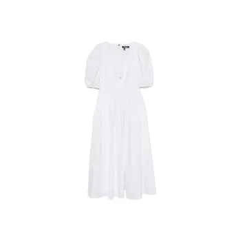 Rotate Puff sleeve Midi Dress