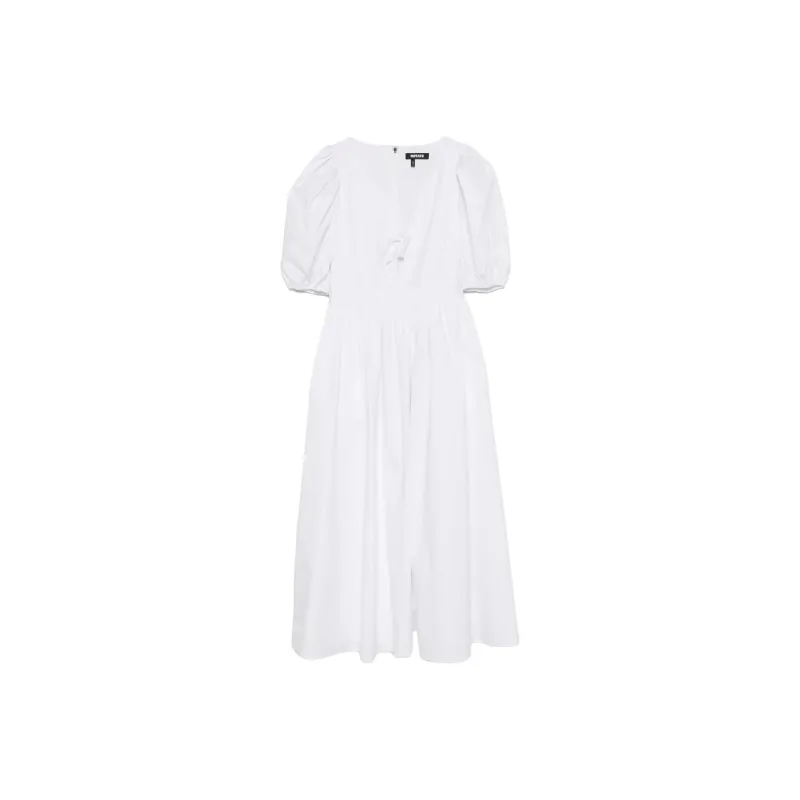 Rotate Puff sleeve Midi Dress-0