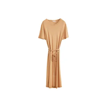Lemaire Belted Crewneck Knitted Dress