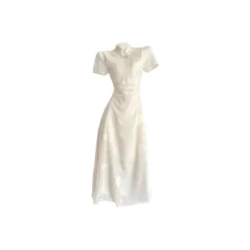 Nooidea Official Short Sleeved Dress Women's Apricot