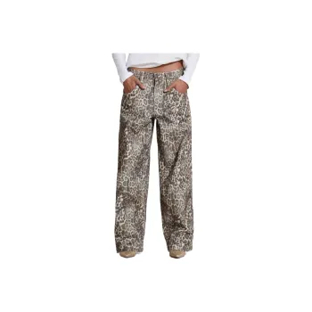 Jaded London Leopard Fade Colossus Jeans Women's Leopard Print
