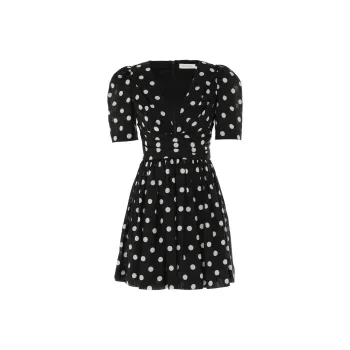 Zimmermann Polka Dot-print Linen Minidress