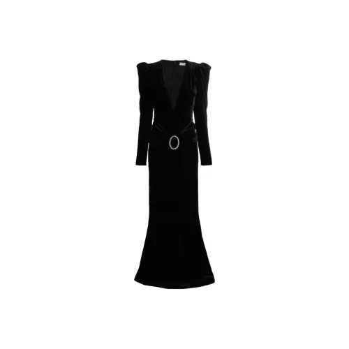 Alessandra Rich Long Sleeved Dresses Women's Black