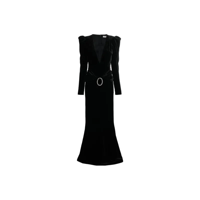 Alessandra Rich Long Sleeved Dress Women's Black-0